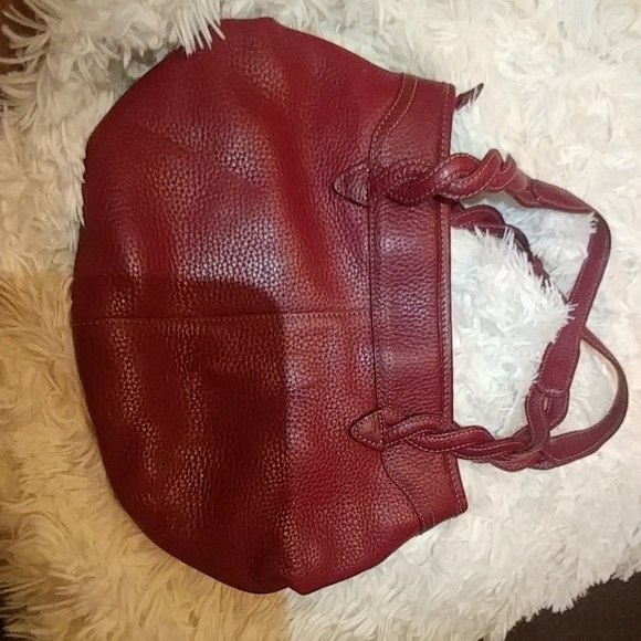Wine Red Small Brighton Hobo Purse - Picture 4 of 5